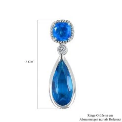 Karibik Quarz Ohrringe 925 Silber Platiniert Ca. 9.59 Ct -Schmuck Shoplc 7539311 5