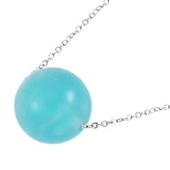 Amazonit Halskette, 15mm Kugel, Ca. 45 Cm, 925 Silber Rhodiniert, Ca. 18.50 Ct 11 Amazonit Halskette, 15mm Kugel, Ca. 45 Cm, 925 Silber Rhodiniert, Ca. 18.50 Ct -Schmuck Shoplc 7539342 3