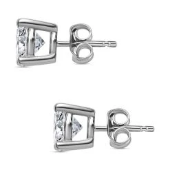 Moissanit Ohrringe, 925 Silber Platiniert Ca. 1.84 Ct -Schmuck Shoplc 7539382 3