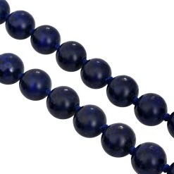 Lapislazuli Halskette, (9-11mm), Ca. 50 Cm, 925 Silber, Ca. 276.50 Ct -Schmuck Shoplc 7539974 2