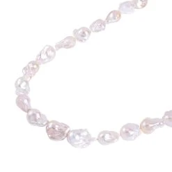 Exklusives Angebot - Premium Weiße Barockperle Halskette Ca. 50 Cm 585 Gelbgold -Schmuck Shoplc 7545061 2