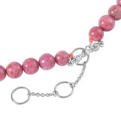 AAA Rhodochrosit, Roter Granat Halskette Ca. 50 Cm 925 Silber Rhodiniert Ca. 413.09 Ct -Schmuck Shoplc 7549407 3
