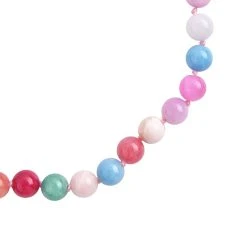 Mehrfarbiger Quarzit Halskette, (9-11mm), Ca. 45 Cm, Reiner Edelstahl, Ca. 296.00 Ct -Schmuck Shoplc 7550432 2