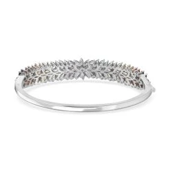 Mehrfarbiger Edelstein Armreif, Ca. 19 Cm 925 Silber Platiniert Ca. 12.34 Ct -Schmuck Shoplc 7551354 4