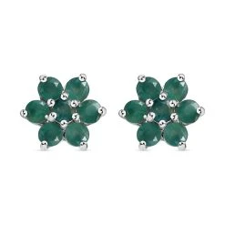 Grandidierit Ohrringe 925 Silber Platiniert Ca. 1.06 Ct