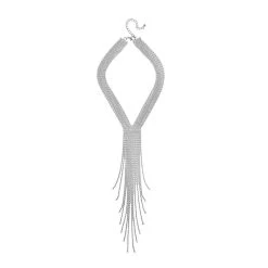 Designer Inspirierte Kristall-Halskette, Ca. 45 Cm