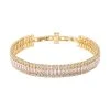Weißes Zirkonia Armband, Ca. 16.5 Cm Reines Messing Ca. 8.00 Ct -Schmuck Shoplc 7552468