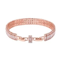 Weißer Zirkonia Armband, Ca. 16.5 Cm Reines Messing Ca. 8.00 Ct -Schmuck Shoplc 7552472 2