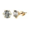Prasiolite Ohrringe, 925 Silber Gelbgold Vermeil Ca. 4.12 Ct -Schmuck Shoplc 7552752