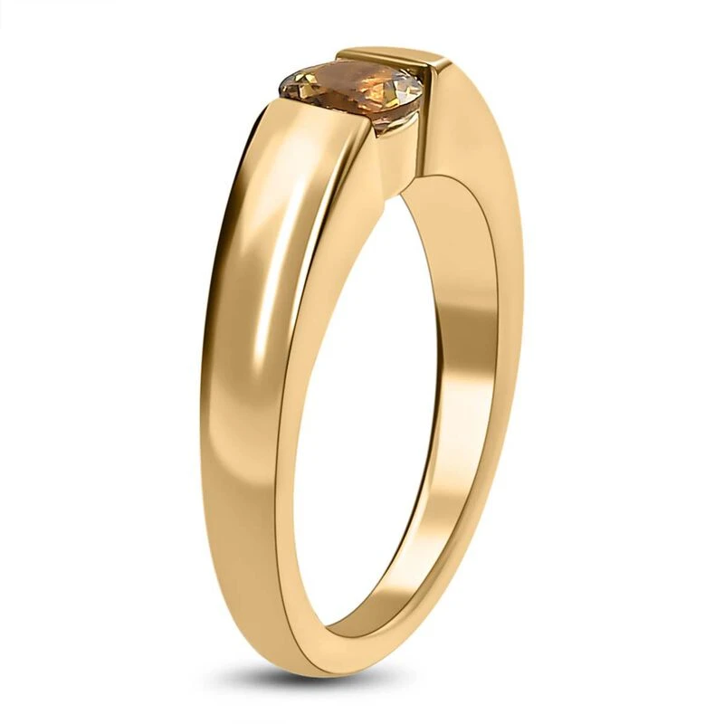 AA Natürlicher Goldener Tansanit Ring, 925 Silber Gelbgold Vermeil (Größe 17.00) Ca. 0.57 Ct 7 AA Natürlicher Goldener Tansanit Ring, 925 Silber Gelbgold Vermeil (Größe 17.00) Ca. 0.57 Ct – Bild 5