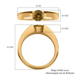 AA Natürlicher Goldener Tansanit Ring, 925 Silber Gelbgold Vermeil (Größe 17.00) Ca. 0.57 Ct 15 AA Natürlicher Goldener Tansanit Ring, 925 Silber Gelbgold Vermeil (Größe 17.00) Ca. 0.57 Ct -Schmuck Shoplc 7553887 6