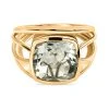Prasiolite Ring, 925 Silber Gelbgold Vermeil, (Größe 19.00) Ca. 5.09 Ct -Schmuck Shoplc 7554550
