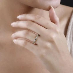 Grandidierit Ring, 925 Silber Vergoldet, (Größe 17.00) Ca. 0.53 Ct -Schmuck Shoplc 7555739 2