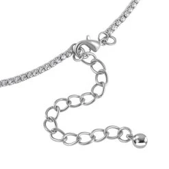 Kristall-Quaste Wasserfall-Design Halskette, Ca. 40.5 Cm, Silberfarben -Schmuck Shoplc 7558249 3