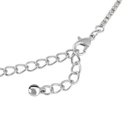 Weißer Kristall Halskette, Ca. 40.5 Cm, Silberfarben -Schmuck Shoplc 7558257 3