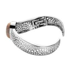 Spitze-Achat Designer Armreif, Ca. 19 Cm, Platiniert Ca. 15.11 Ct -Schmuck Shoplc 7558469 3