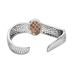 Spitze-Achat Designer Armreif, Ca. 19 Cm, Platiniert Ca. 15.11 Ct -Schmuck Shoplc 7558469 4