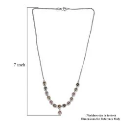 Mehrfach-Turmalin Halskette Ca. 45 Cm 925 Silber Platiniert Ca. 2.13 Ct 13 Mehrfach-Turmalin Halskette Ca. 45 Cm 925 Silber Platiniert Ca. 2.13 Ct -Schmuck Shoplc 7558660 5