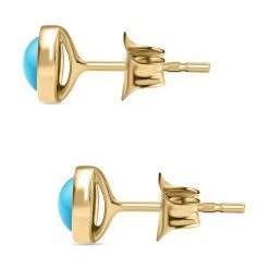 Ameikanischer Natürlicher Sleeping Beauty Türkis, Ohrringe 925 Silber Vergoldet Ca. 0.87 Ct 10 Ameikanischer Natürlicher Sleeping Beauty Türkis, Ohrringe 925 Silber Vergoldet Ca. 0.87 Ct -Schmuck Shoplc 7558750 3