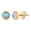AA Natürlicher, äthiopischer Welo Opal Ohrringe, 925 Silber Vergoldet Ca. 0.59 Ct -Schmuck Shoplc 7558756