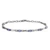 Tansanit Armband Ca. 19 Cm 925 Silber Platiniert Ca. 2.12 Ct 2 Tansanit Armband Ca. 19 Cm 925 Silber Platiniert Ca. 2.12 Ct -Schmuck Shoplc 7558785