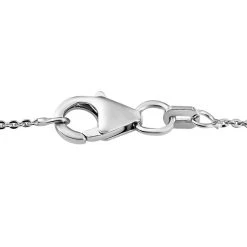 Weißer Diamant Halskette, Ca. 45 Cm, 925 Silber Platiniert Ca. 0.05 Ct -Schmuck Shoplc 7559517 3