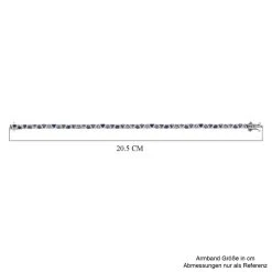 Tansanit, Weißer Zirkon Armband, Ca. 19 Cm 925 Silber Platiniert Ca. 5.38 Ct -Schmuck Shoplc 7559713 4