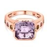 Rose De France Amethyst, Mehrfarbiger Turmalin Ring, 925 Silber Rosévergoldet, (Größe 18.00) Ca. 5.12 Ct -Schmuck Shoplc 7560233