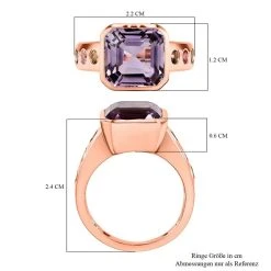 Rose De France Amethyst, Mehrfarbiger Turmalin Ring, 925 Silber Rosévergoldet, (Größe 18.00) Ca. 5.12 Ct 15 Rose De France Amethyst, Mehrfarbiger Turmalin Ring, 925 Silber Rosévergoldet, (Größe 18.00) Ca. 5.12 Ct -Schmuck Shoplc 7560233 6
