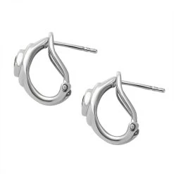 AA Natürlicher Chromdiopsid Ohrringe, 925 Silber Platiniert, Ca. 0.53 Ct -Schmuck Shoplc 7560391 3