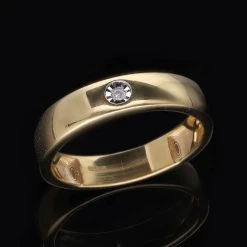 Weißer Diamant P2 Ringe 925 Silber Gelbgold Vermeil (Größe 16.00) -Schmuck Shoplc 7561282 1