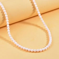 Japanische AAA Akoya Perle Halskette, Ca. 50 Cm 925 Silber Rhodiniert -Schmuck Shoplc 7561664 1