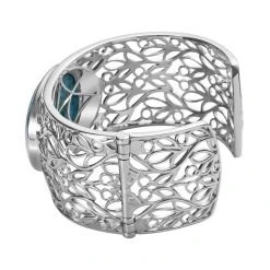 Blaues Türkis Armreif Ca. 19 Cm Reines Messing Platiniert Ca. 59.55 Ct -Schmuck Shoplc 7562583 3