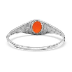 Roter Achat Armreif Ca. 19 Cm Edelstahl Ca. 11.25 Ct -Schmuck Shoplc 7562791 4