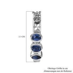 Kyanit Ohrringe 925 Silber Platiniert Ca. 1.51 Ct -Schmuck Shoplc 7562884 4