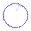 Lila Jade Halskette Ca. 45 Cm 925 Silber Rhodiniert Ca. 218.95 Ct -Schmuck Shoplc 7564523