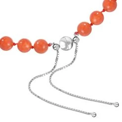 Rote Jade Halskette Ca. 45 Cm 925 Silber Rhodiniert Ca. 228.95 Ct -Schmuck Shoplc 7564548 3