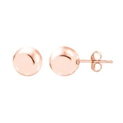 Kugel-Ohrstecker, 585 Roségold