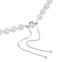 Weiße Jade Halskette Ca. 45 Cm 925 Silber Rhodiniert Ca. 208.95 Ct -Schmuck Shoplc 7564555 4