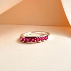 Afrikanischer Rubin (Fissure Gefüllt) Ring, 925 Silber (Größe 21.00) Ca. 1.11 Ct -Schmuck Shoplc 7565018 1