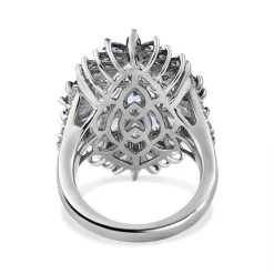 Tansanit Ringe 925 Silber Platiniert (Größe 17.00) Ca. 5.16 Ct 14 Tansanit Ringe 925 Silber Platiniert (Größe 17.00) Ca. 5.16 Ct -Schmuck Shoplc 7565150 5