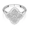 Weißer Diamant Ring, 925 Silber Platiniert (Größe 17.00) Ca. 1.00 Ct -Schmuck Shoplc 7566080