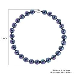 Tahiti Muschelkernperle Halskette Ca. 50 Cm 925 Silber Rhodiniert -Schmuck Shoplc 7566599 3