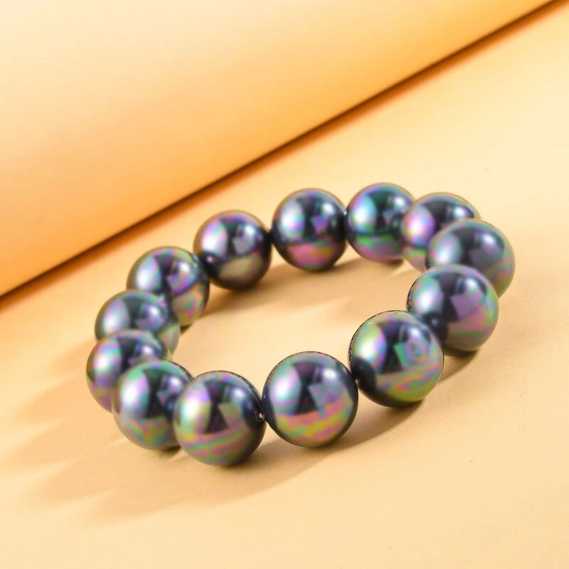 Tahiti Muschelkernperle Armband, 18 Cm 4 Tahiti Muschelkernperle Armband, 18 Cm – Bild 2