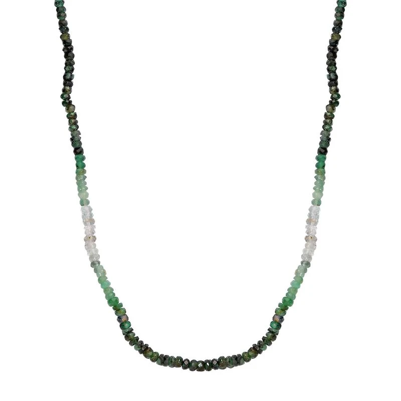 Kagem Sambischer Smaragd Halskette Ca. 45 Cm 925 Silber Ca. 32.00 Ct 3 Kagem Sambischer Smaragd Halskette Ca. 45 Cm 925 Silber Ca. 32.00 Ct