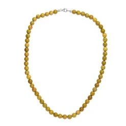 Limitierte Auflage - Natürlicher Grüner Opal Halskette Ca. 50 Cm 925 Silber Ca. 181.00 Ct