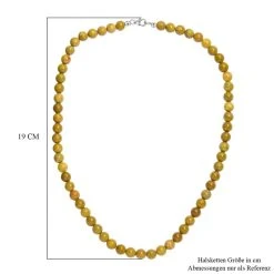 Limitierte Auflage - Natürlicher Grüner Opal Halskette Ca. 50 Cm 925 Silber Ca. 181.00 Ct -Schmuck Shoplc 7567123 5