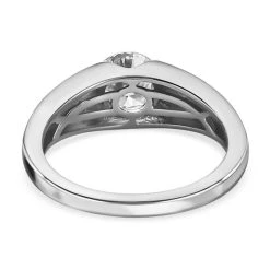 Moissanit Ringe 925 Silber Platiniert (Größe 17.00) Ca. 0.76 Ct -Schmuck Shoplc 7567155 5