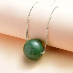 Grüner Aventurin Halskette Ca. 50 Cm 925 Silber Ca. 50.00 Ct 9 Grüner Aventurin Halskette Ca. 50 Cm 925 Silber Ca. 50.00 Ct -Schmuck Shoplc 7567302 1