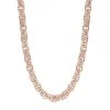 Designer Inspirierte 925 Silber Roségold Vermeil Halskette, Ca. 45 Cm Ca. 38,00g -Schmuck Shoplc 7569068